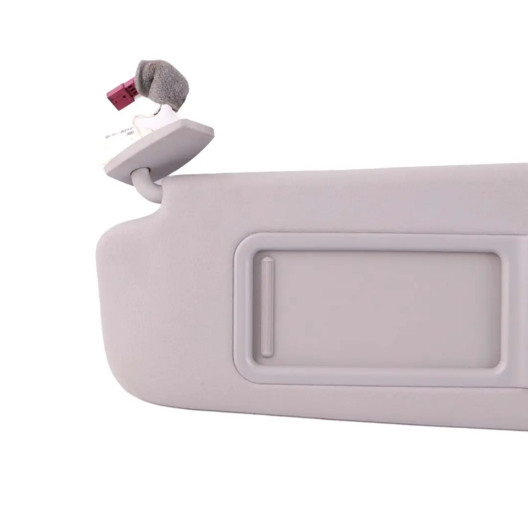 Sun Visor With Mirror Label Illuminated Left Everestgrau Grey to BMW 5 F10 F11 LCI with Part number 7425207 BMW 5 F10 F11 LCI Sun Visor With Mirror Label Illuminated Left Everestgrau Grey - SKU rhd-7425207 - Part number 7425207