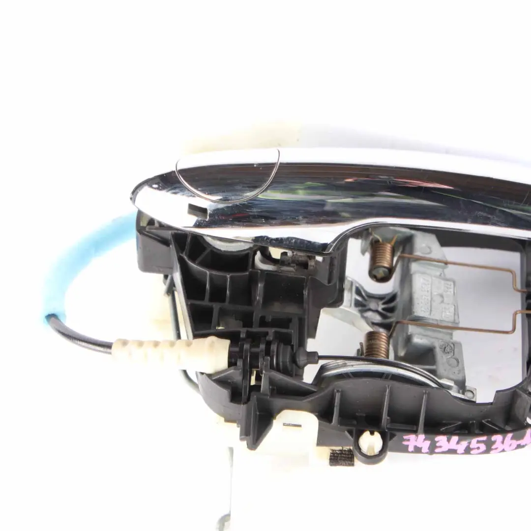 Grab Handle Mini F55 F56 F60 Outside Door Chrome Front Right O/S Carrier to with Part number 7434536 Grab Handle Mini F55 F56 F60 Outside Door Chrome Front Right O/S Carrier - SKU rhd-7434536-1 - Part number 7434536