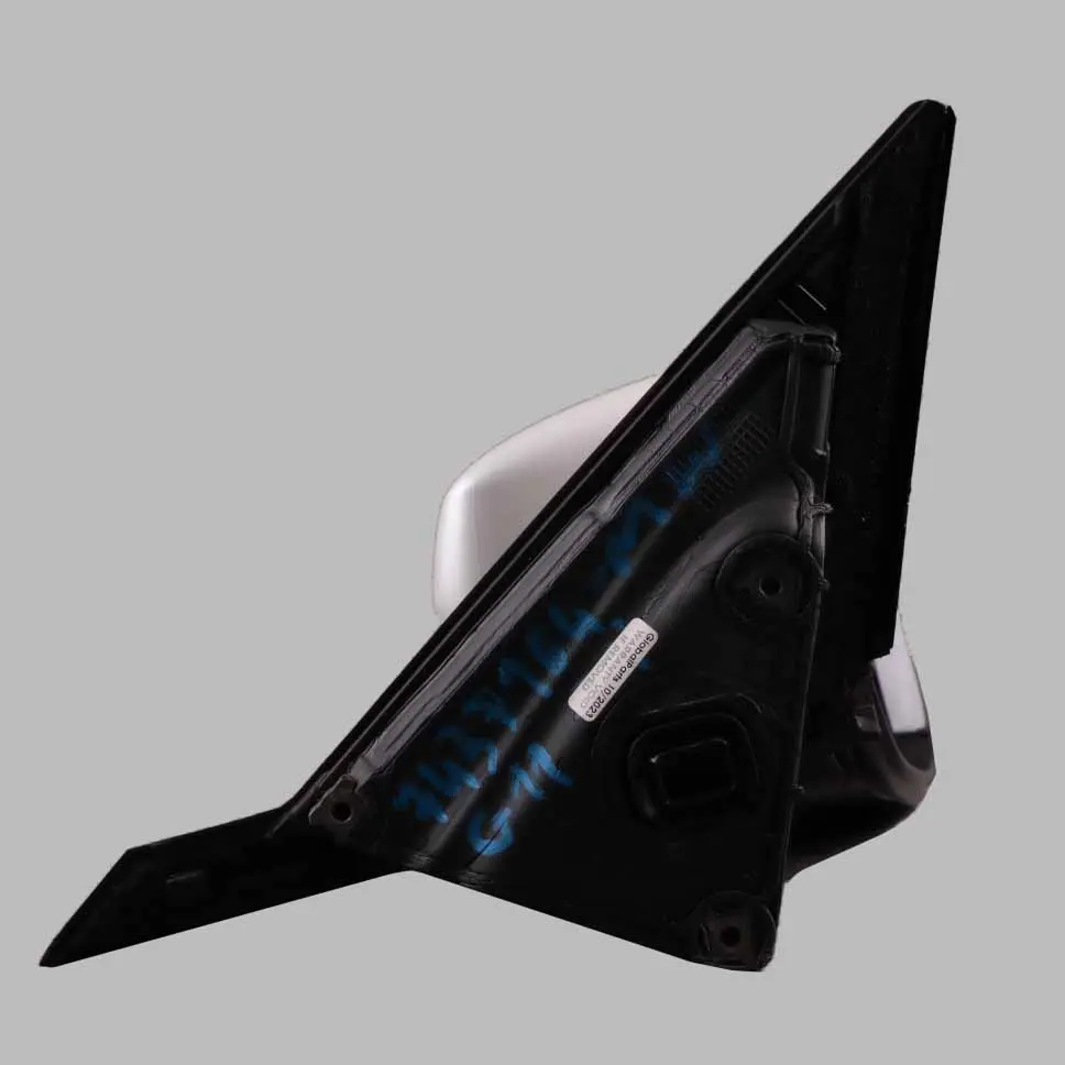 BMW G11 Wing Mirror High Gloss Heated Door Right O/S 5 Pins Mineral White A96 - SKU rhd-7437164-MW - Part number 7437164
