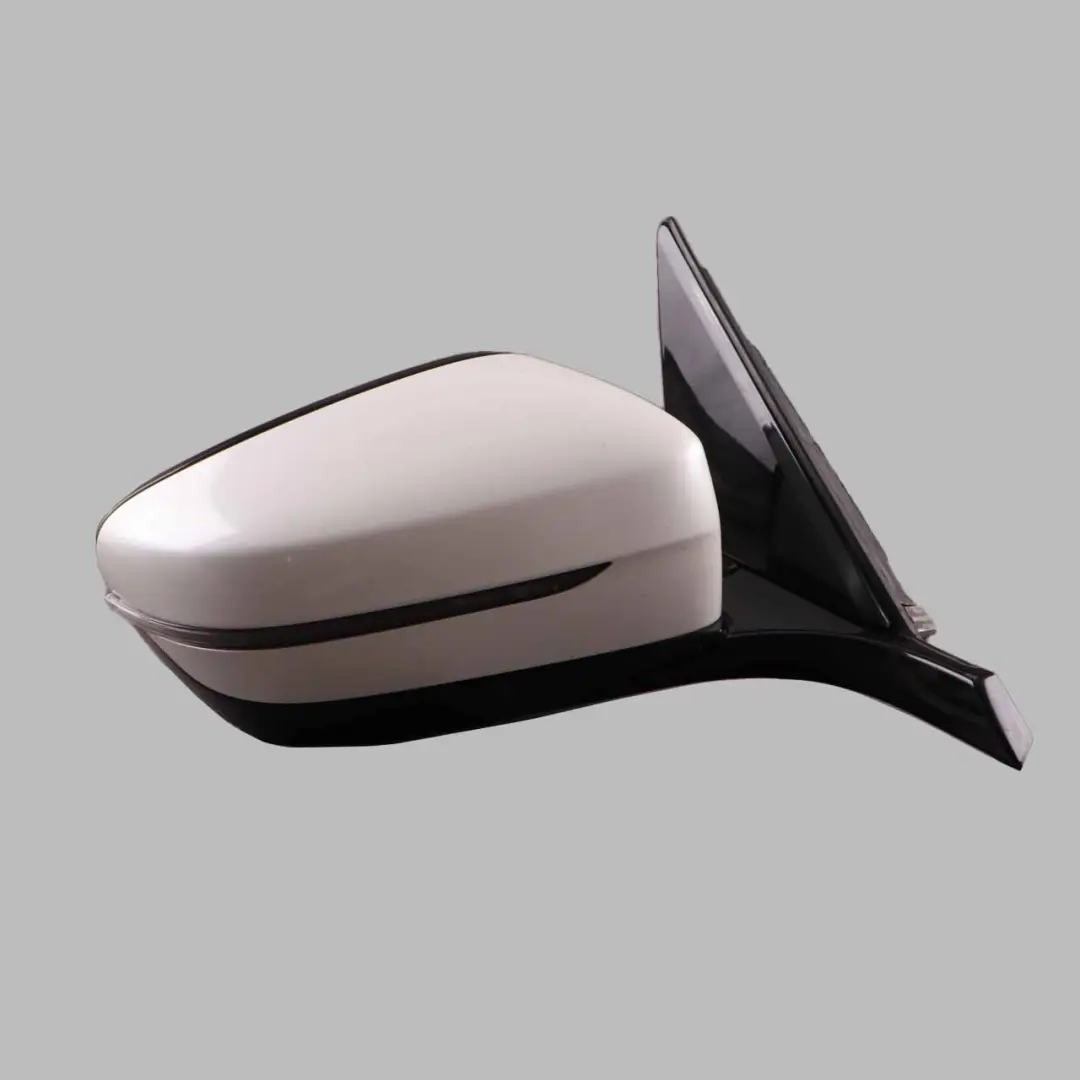 BMW G11 Wing Mirror High Gloss Heated Door Right O/S 5 Pins Mineral White A96 - SKU rhd-7437164-MW - Part number 7437164