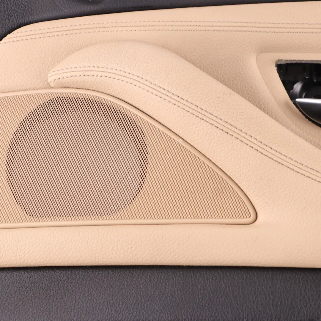 Door Card Front Right O/S Lining Panel Leather Dakota Beige to BMW F10 F11 LCI with Part number 7441362 BMW F10 F11 LCI Door Card Front Right O/S Lining Panel Leather Dakota Beige - SKU rhd-7441362 - Part number 7441362