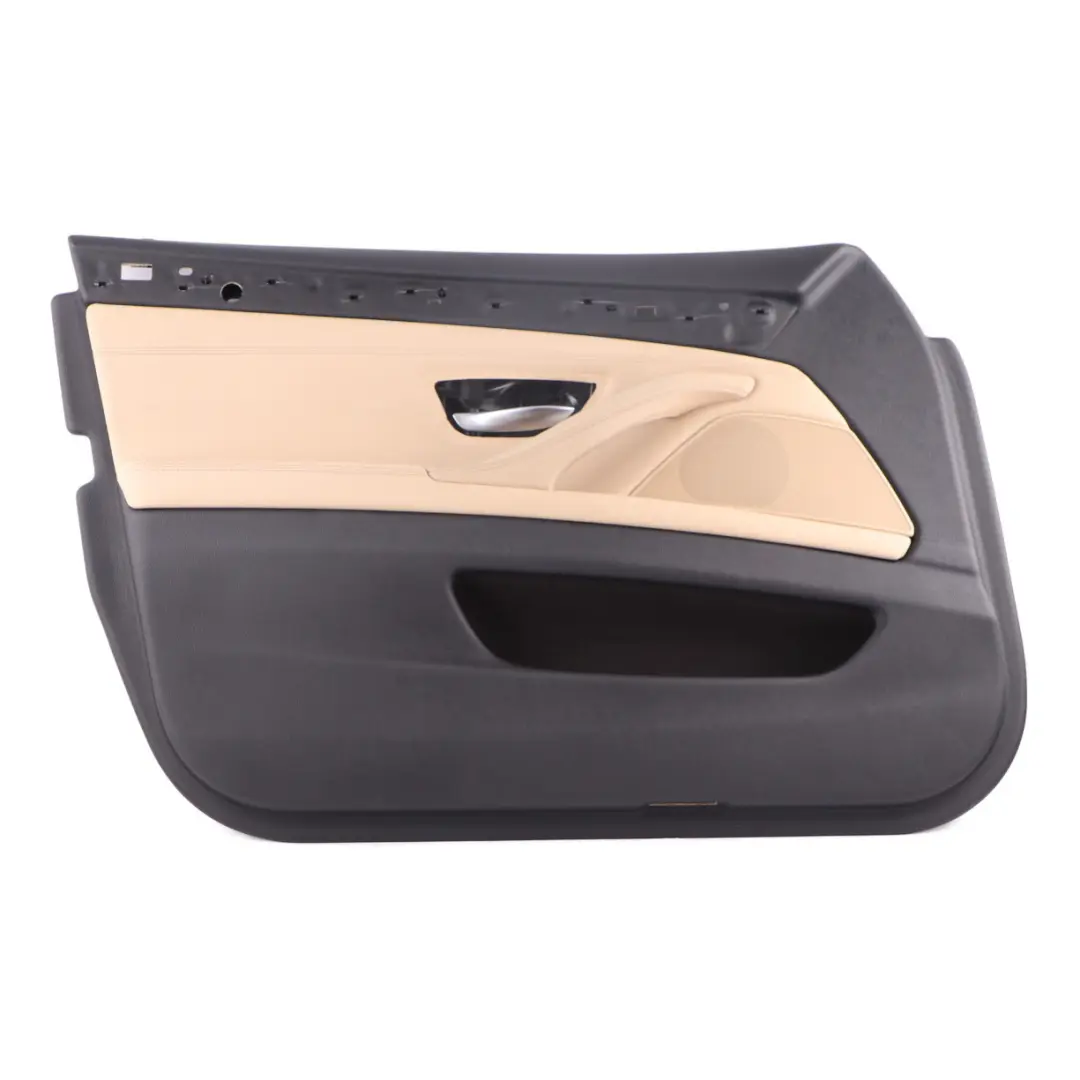 Door Card Front Left N/S Lining Panel Leather Dakota Beige to BMW F10 F11 LCI with Part number 7441363 BMW F10 F11 LCI Door Card Front Left N/S Lining Panel Leather Dakota Beige - SKU rhd-7441363 - Part number 7441363