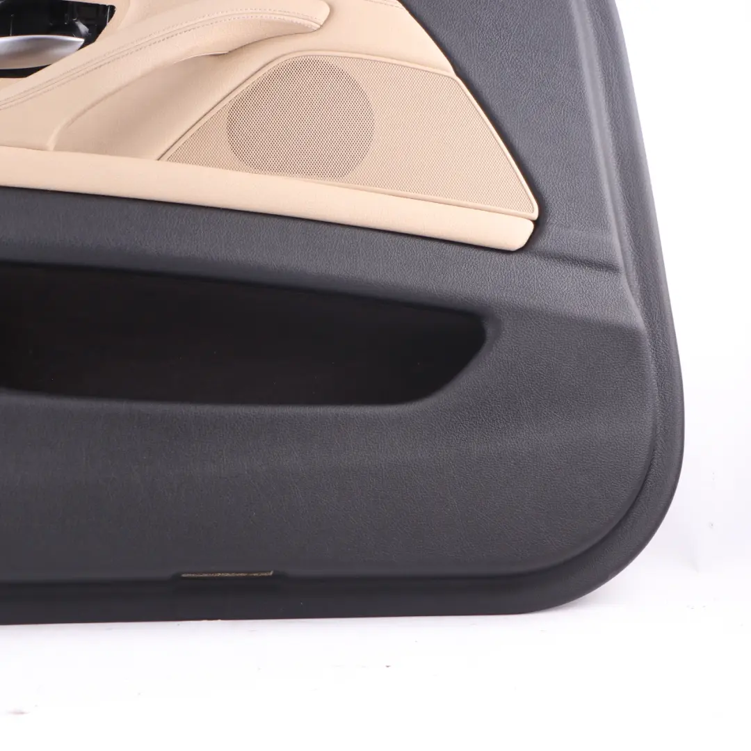 Door Card Front Left N/S Lining Panel Leather Dakota Beige to BMW F10 F11 LCI with Part number 7441363 BMW F10 F11 LCI Door Card Front Left N/S Lining Panel Leather Dakota Beige - SKU rhd-7441363 - Part number 7441363