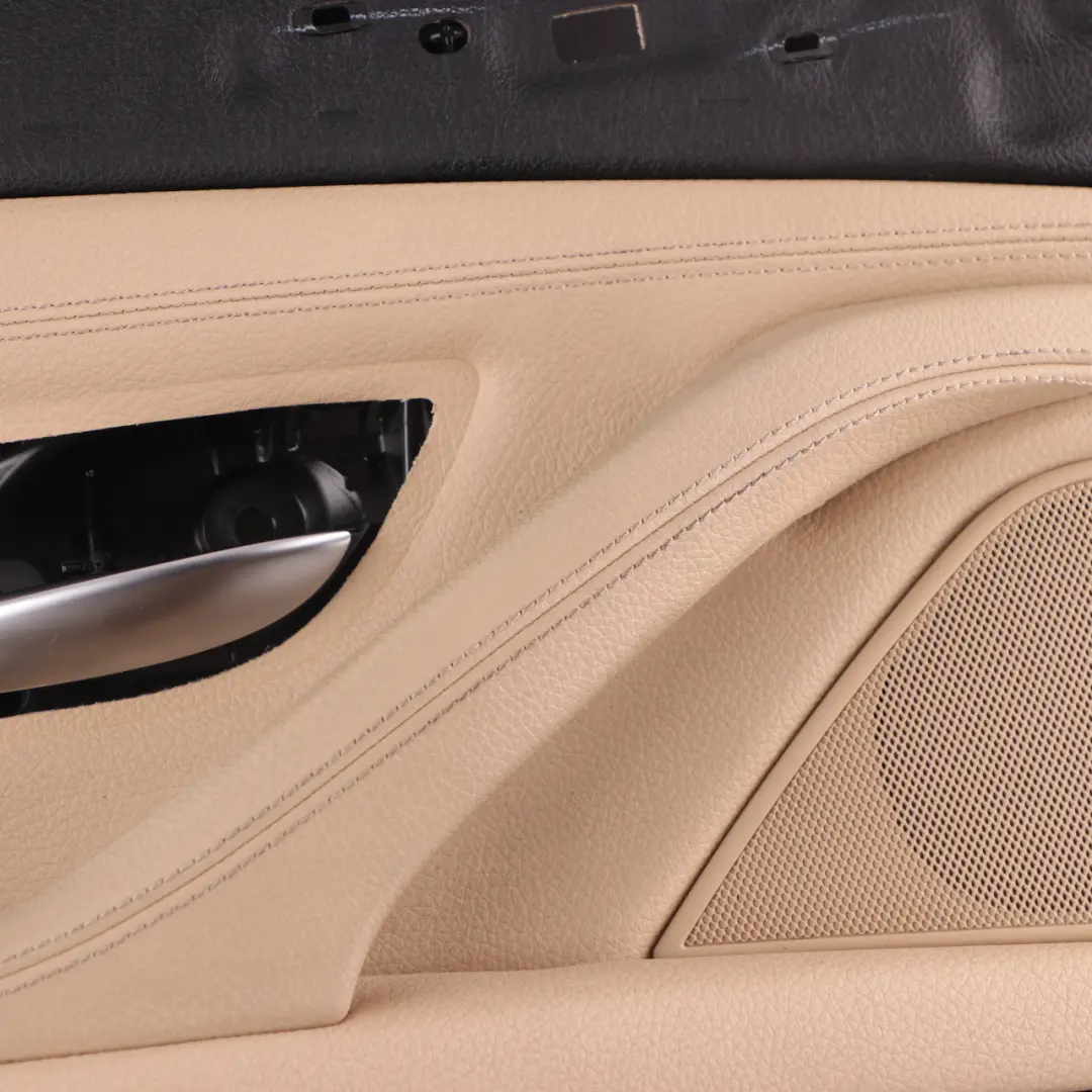 BMW F10 F11 LCI Door Card Front Left N/S Lining Panel Leather Dakota Beige - SKU rhd-7441363 - Part number 7441363