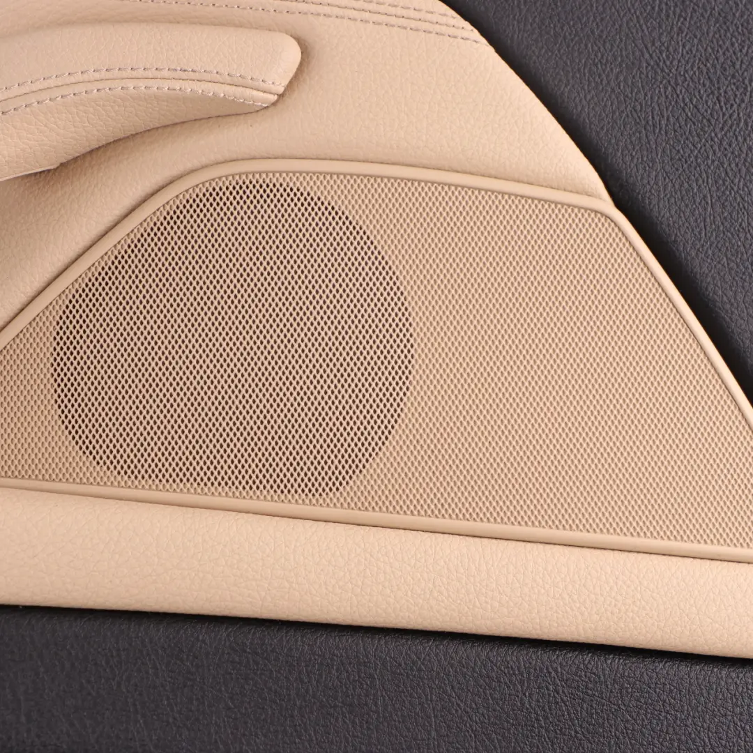 Door Card Front Left N/S Lining Panel Leather Dakota Beige to BMW F10 F11 LCI with Part number 7441363 BMW F10 F11 LCI Door Card Front Left N/S Lining Panel Leather Dakota Beige - SKU rhd-7441363 - Part number 7441363
