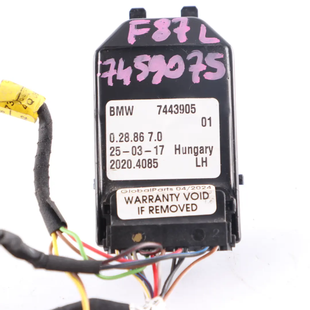 BMW F21 LCI F22 F23 Wing Mirror Door Left N/S Control Unit Module - SKU rhd-7443905 - Part number 7443905