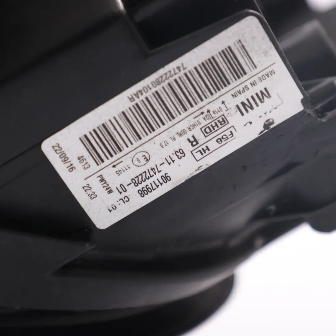 Headlight Headlamp Lamp LED Right O/S Light 7472228 to Mini Cooper One F55 F56 F57 with Part number 7448378 Mini Cooper One F55 F56 F57 Headlight Headlamp Lamp LED Right O/S Light 7472228 - SKU rhd-7448378-1 - Part number 7448378