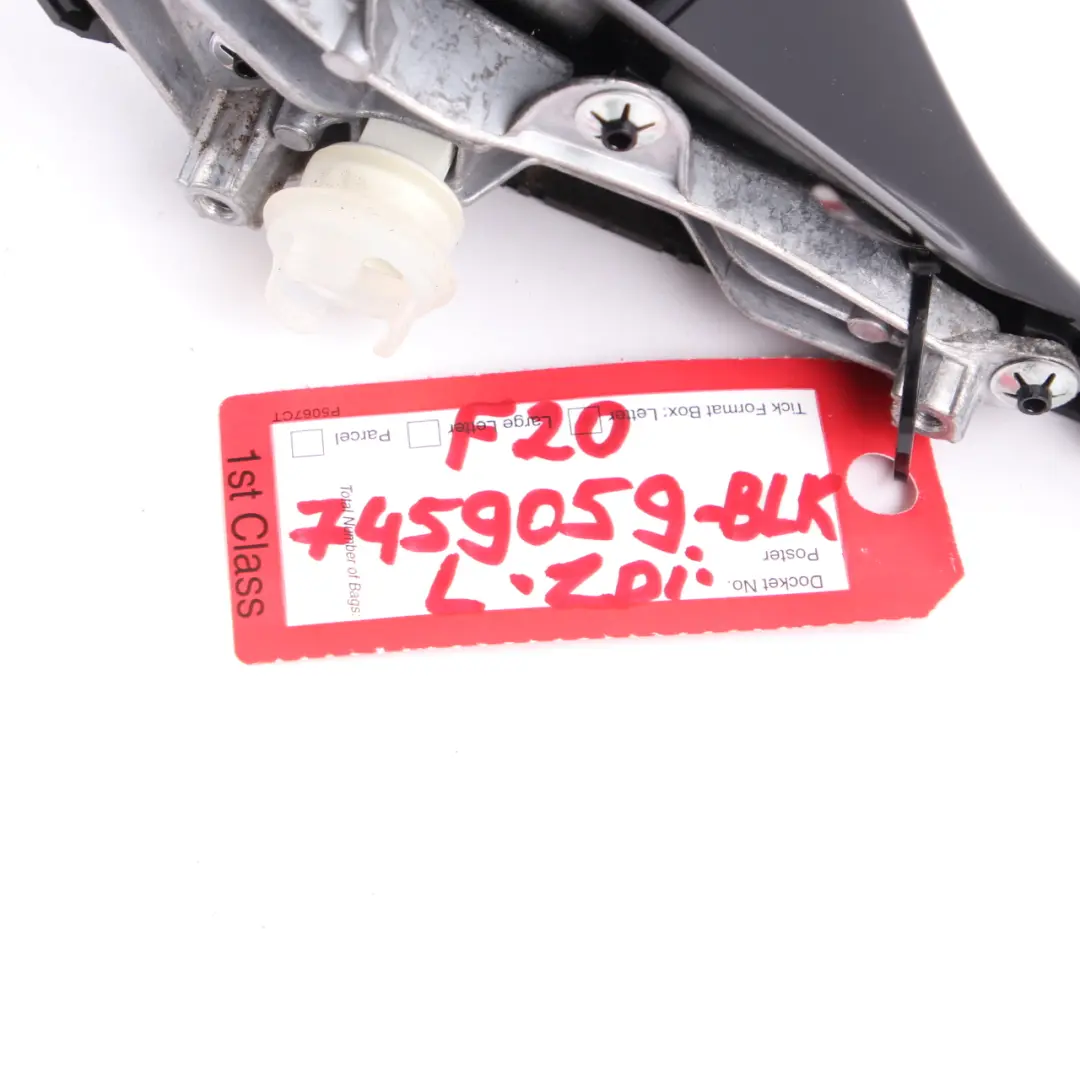 BMW F20 LCI Wing Mirror Heated Door Left N/S Outside 5 Pin Black - SKU rhd-7459059-BLK - Part number 7459059