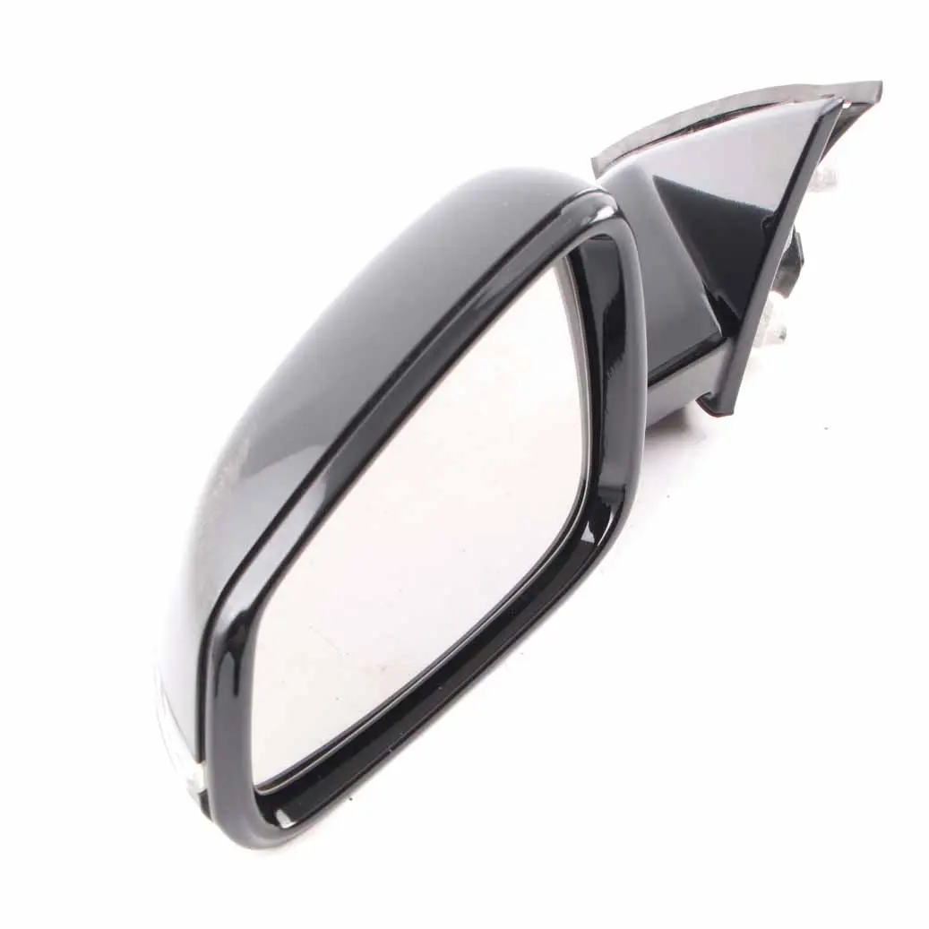 BMW X1 F48 Wing Mirror High Gloss Left Door N/S 5 Pins Black Sapphire - 475 - SKU rhd-7459827-BS - Part number 7459827