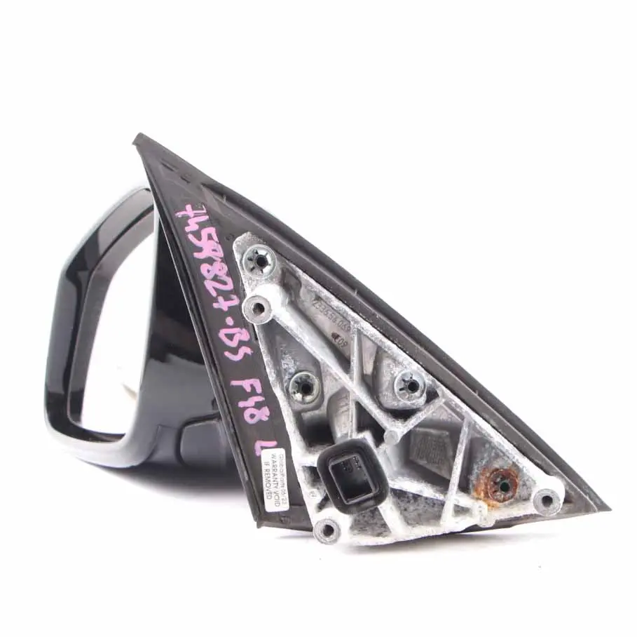 BMW X1 F48 Wing Mirror High Gloss Left Door N/S 5 Pins Black Sapphire - 475 - SKU rhd-7459827-BS - Part number 7459827