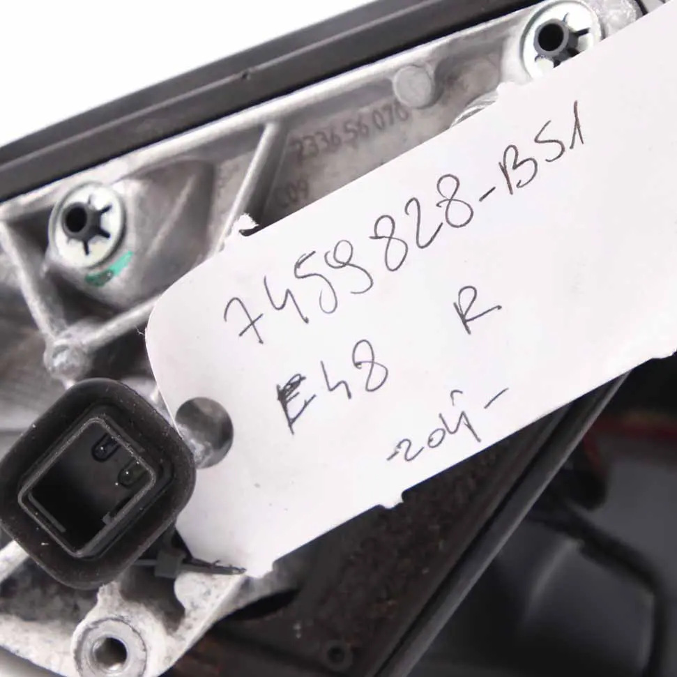 Wing Mirror High Gloss Right O/S 5 Pins Black Sapphire Metallic 475 to BMW X1 F48 with Part number 7459828 BMW X1 F48 Wing Mirror High Gloss Right O/S 5 Pins Black Sapphire Metallic 475 - SKU rhd-7459828-BS1 - Part number 7459828