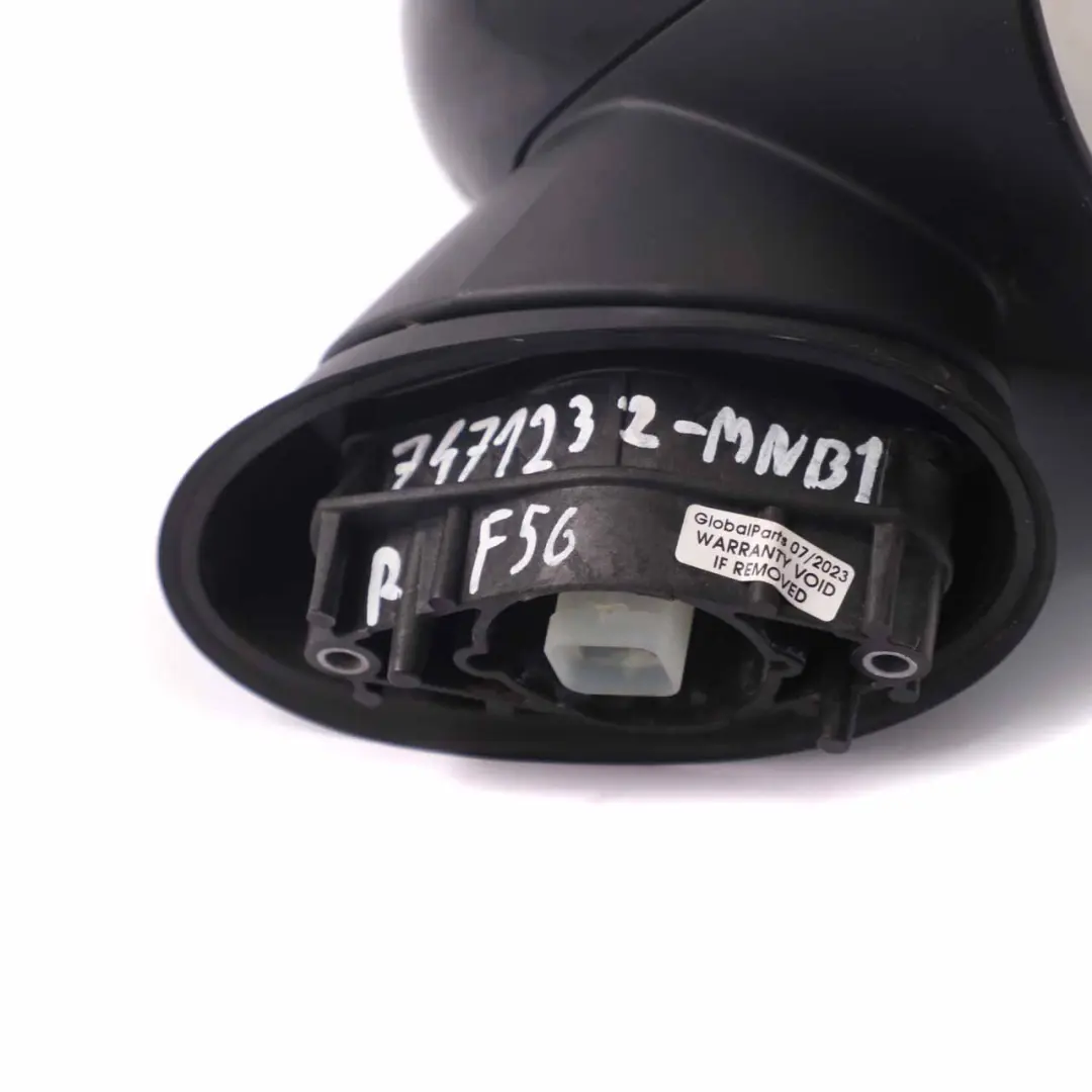 Wing Mirror Mini Cooper F55 F56 F57 Right O/S Heated 5 Pins Midnight Black - A94 to with Part number 7471232 Wing Mirror Mini Cooper F55 F56 F57 Right O/S Heated 5 Pins Midnight Black - A94 - SKU rhd-7471232-MNB1 - Part number 7471232