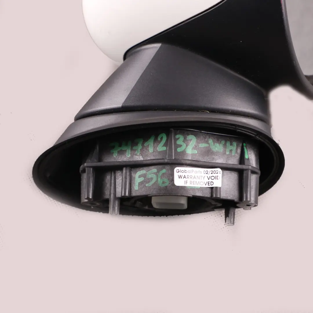 Right O/S Outside Heated Wing Mirror White to Mini Cooper One F55 F56 F57 with Part number 7471232 Mini Cooper One F55 F56 F57 Right O/S Outside Heated Wing Mirror White - SKU rhd-7471232-WHI - Part number 7471232