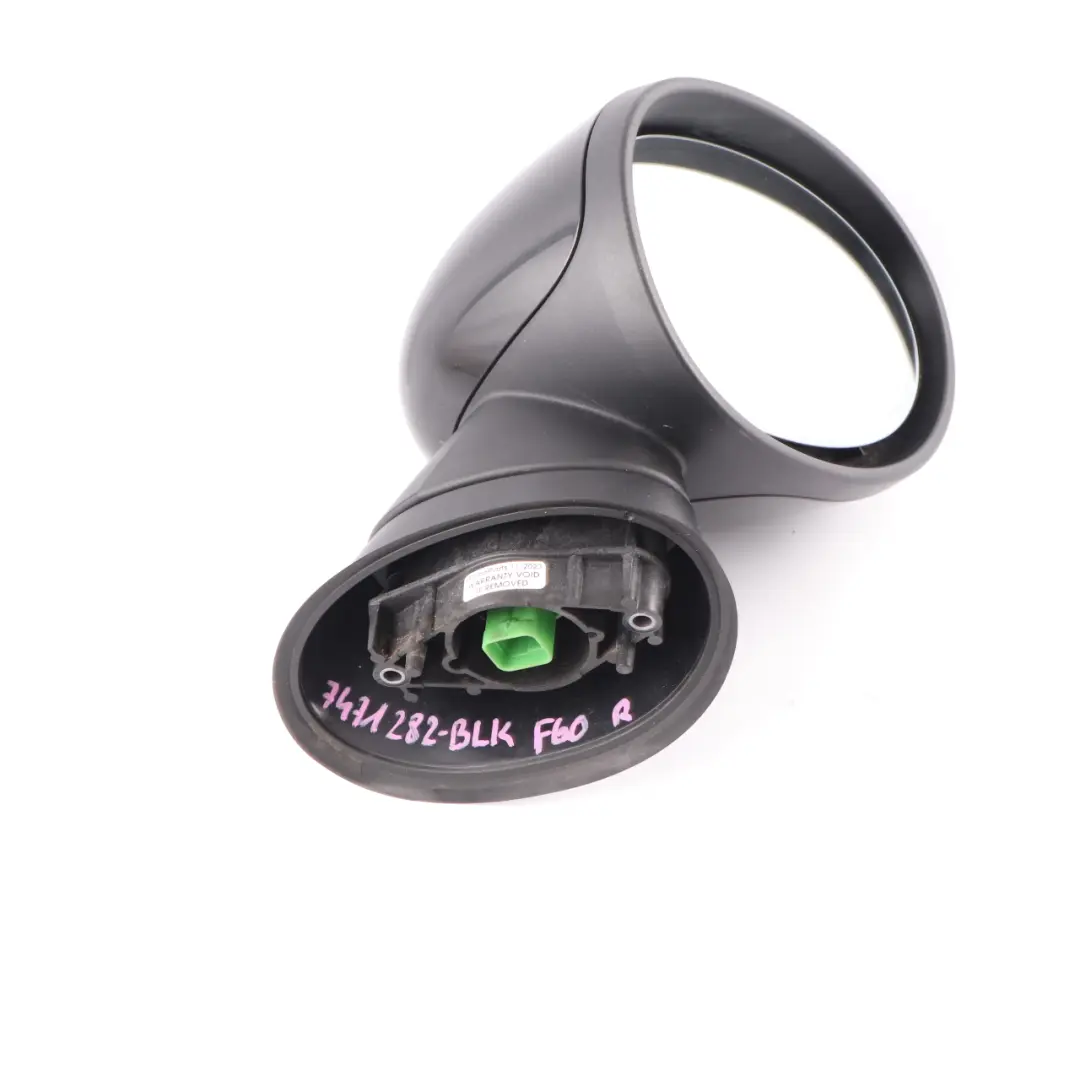 Mini Countryman F60 Wing Mirror Auto Dip Heated Door Right O/S 5 Pins Black - SKU rhd-7471282-BLK - Part number 7471282