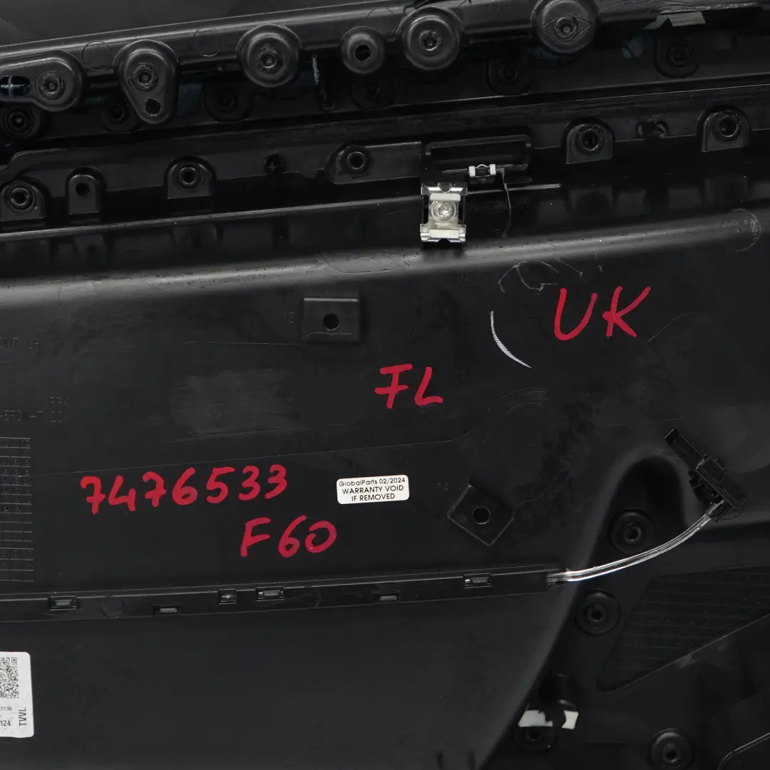 Door Card Front Left N/S Trim Panel Cover Black Chilli Red to Mini Countryman F60 with Part number 7476533 Mini Countryman F60 Door Card Front Left N/S Trim Panel Cover Black Chilli Red - SKU rhd-7476533 - Part number 7476533