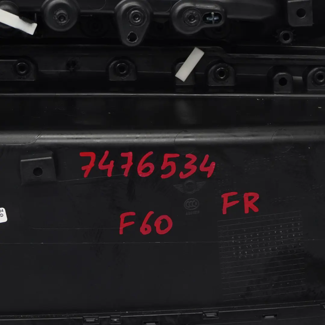 Door Card Front Right O/S Trim Panel Cover Black Chilli Red to Mini Countryman F60 with Part number 7476534 Mini Countryman F60 Door Card Front Right O/S Trim Panel Cover Black Chilli Red - SKU rhd-7476534 - Part number 7476534