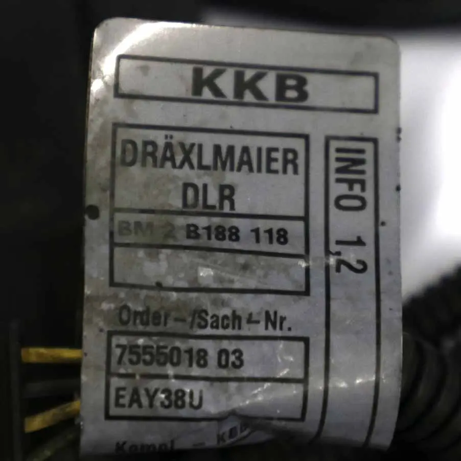 BMW E92 E93 Engine Wiring Loom Harness Module 323i 325i 330i - SKU rhd-7555018 - Part number 7555018