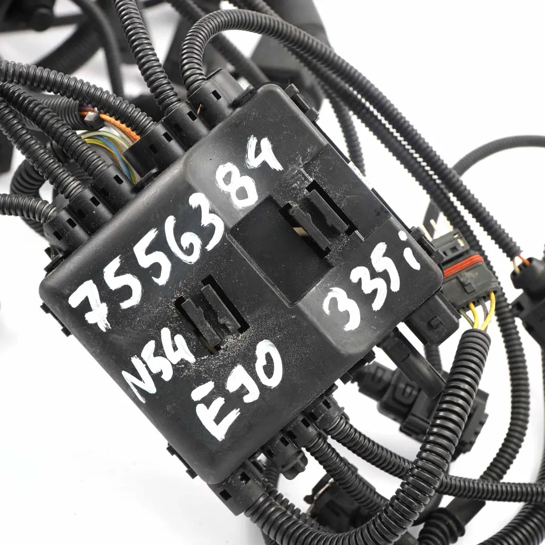 N54 Engine Manual Gearbox Wiring Loom Harness Cable to BMW E90 E92 LCI 335i with Part number 7556384 BMW E90 E92 LCI 335i N54 Engine Manual Gearbox Wiring Loom Harness Cable - SKU rhd-7556384 - Part number 7556384