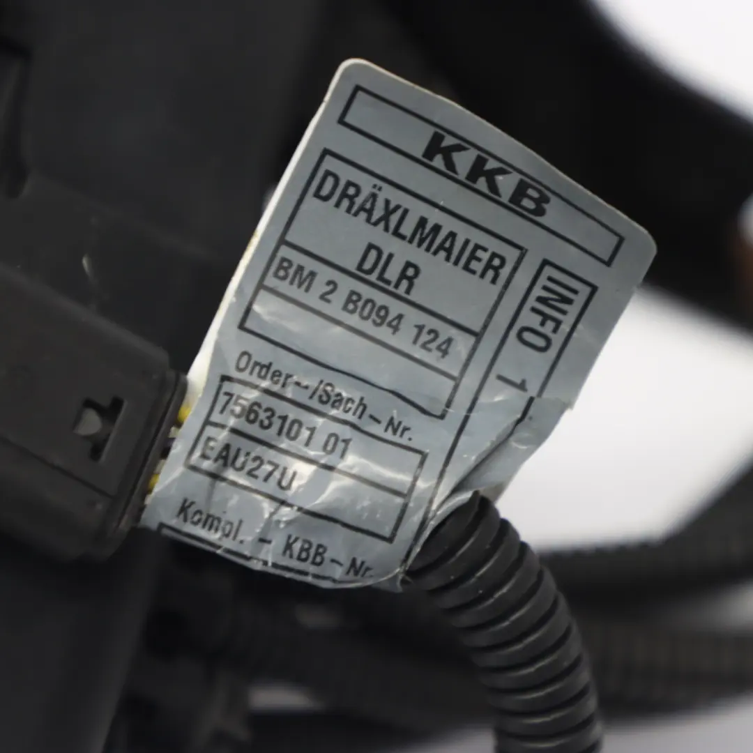 Engine Wiring BMW E87 E90 E91 Petrol N52 Loom Harness Cable Gearbox - SKU rhd-7563095 - Part number 7563095