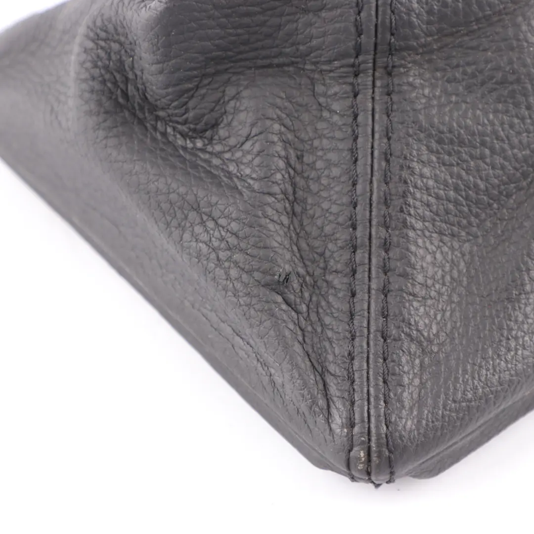 Leather Gear Lever Cover Selector Boot Manual Gearbox to BMW E60 E61 LCI Black with Part number 7565875 BMW E60 E61 LCI Black Leather Gear Lever Cover Selector Boot Manual Gearbox - SKU rhd-7565875 - Part number 7565875