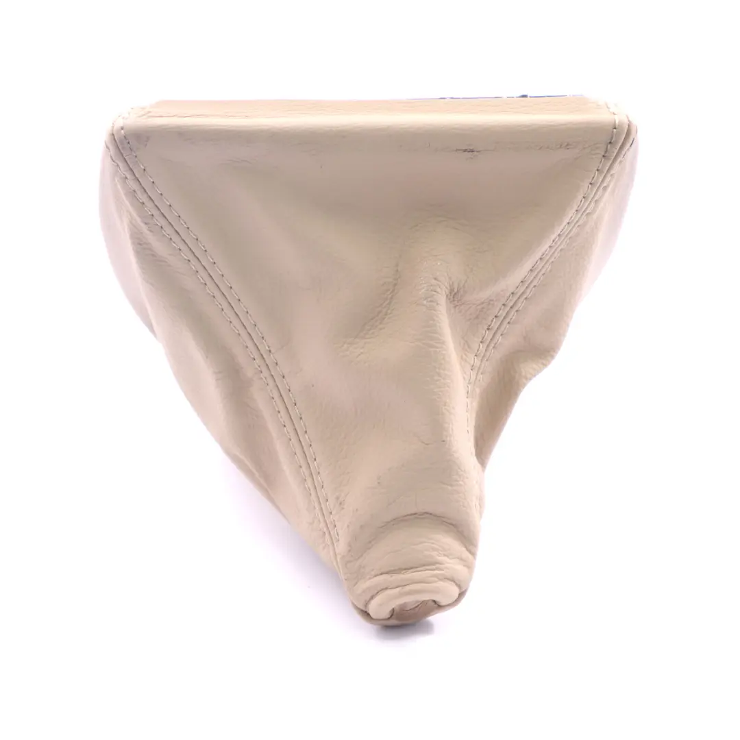 Lever Cover BMW E60 E61 LCI Selector Shifter Gaiter Leather Beige to Gear with Part number 7565876 Gear Lever Cover BMW E60 E61 LCI Selector Shifter Gaiter Leather Beige - SKU rhd-7565876 - Part number 7565876