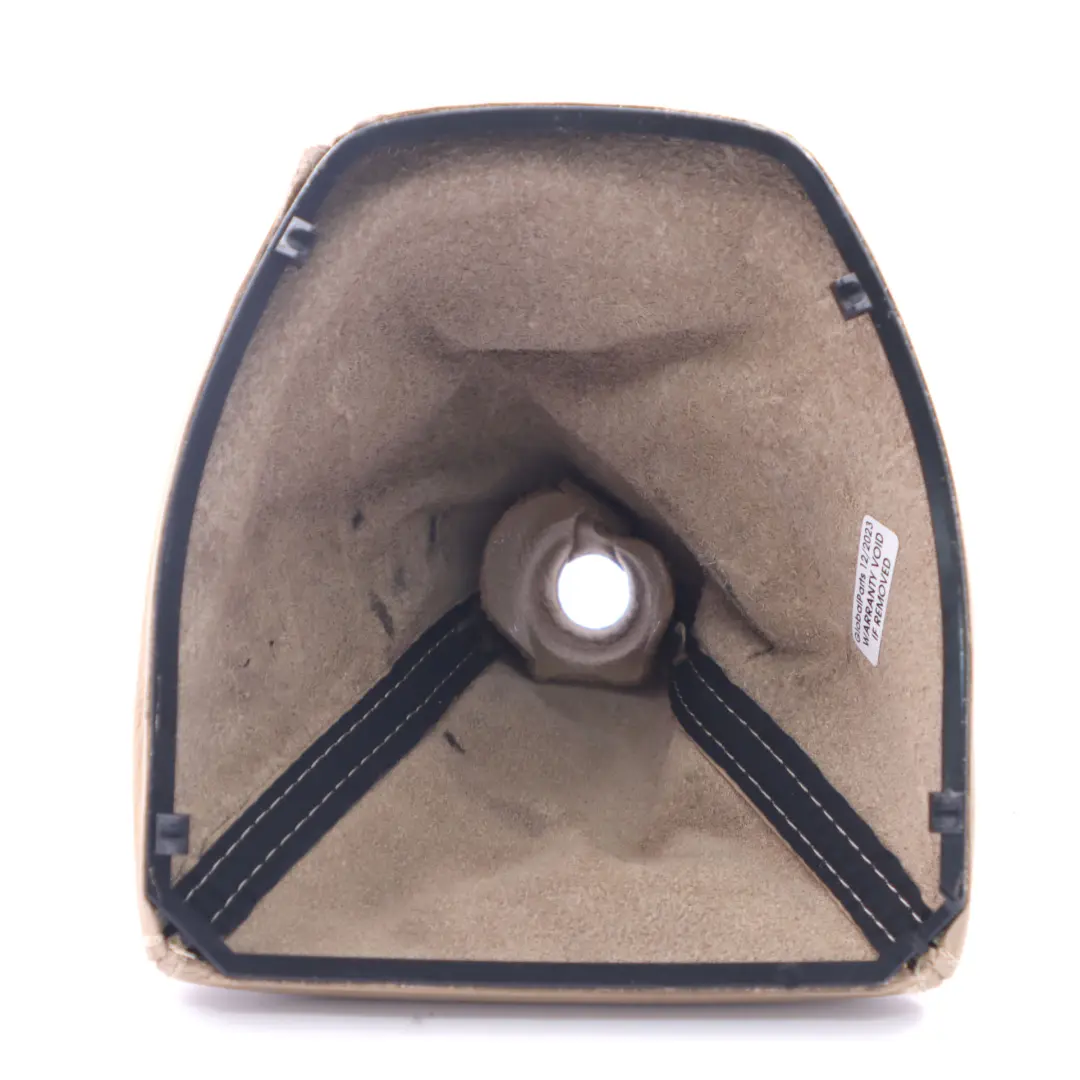 Lever Cover BMW E60 E61 LCI Selector Shifter Gaiter Leather Beige to Gear with Part number 7565876 Gear Lever Cover BMW E60 E61 LCI Selector Shifter Gaiter Leather Beige - SKU rhd-7565876 - Part number 7565876