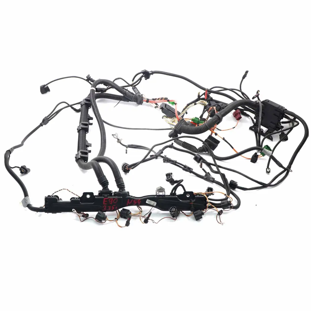 N54 Engine Manual Gearbox Wiring Loom Harness Cable to BMW E90 E92 335i with Part number 7566522 BMW E90 E92 335i N54 Engine Manual Gearbox Wiring Loom Harness Cable - SKU rhd-7566522 - Part number 7566522