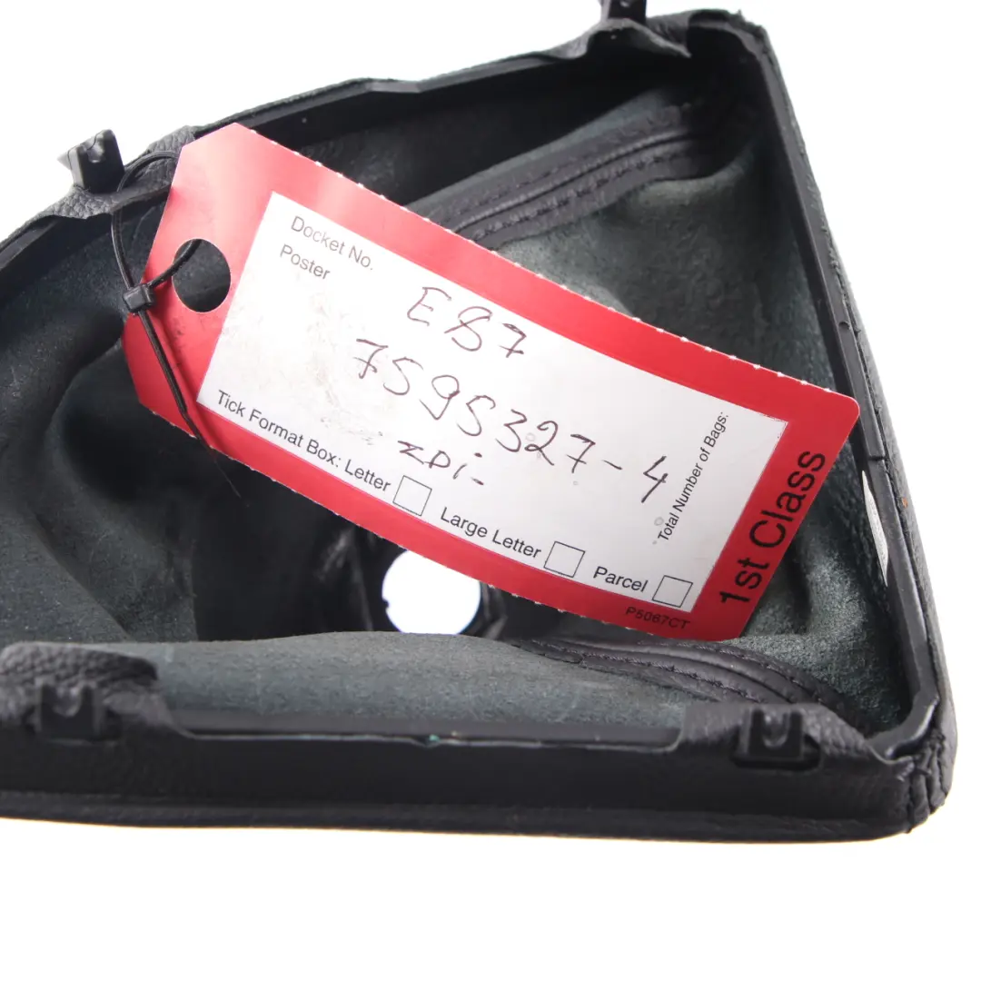  Lever Cover BMW E81 E82 E87 E88 Gear Shift Trim Leather Boston Black 7572572 - SKU rhd-7595327-4 - Part number 7595327