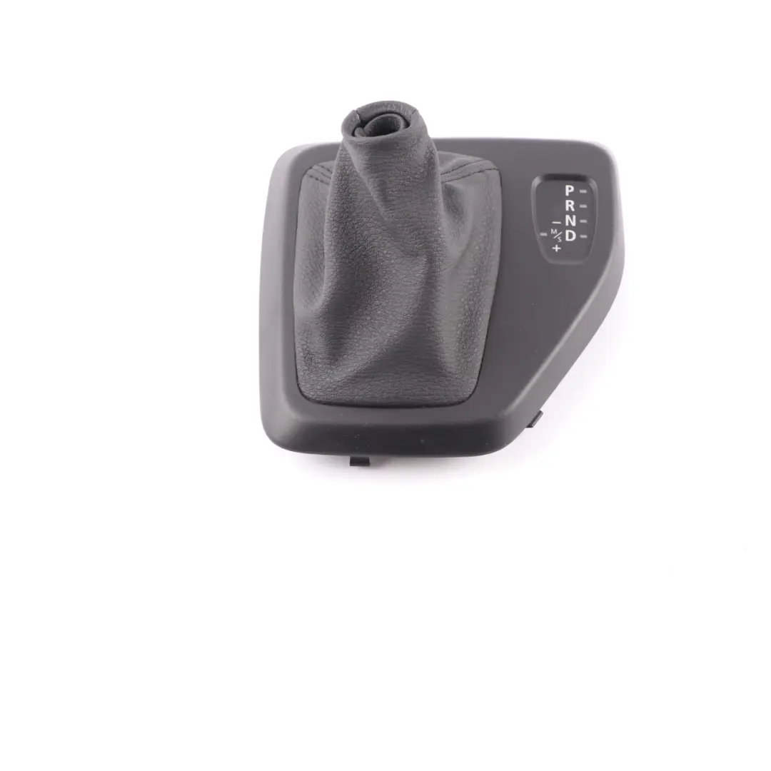 Lever Selector Cover Trim Panel Leather Black Automatic to BMW X1 E84 Gear with Part number 7595561 BMW X1 E84 Gear Lever Selector Cover Trim Panel Leather Black Automatic - SKU rhd-7595561 - Part number 7595561
