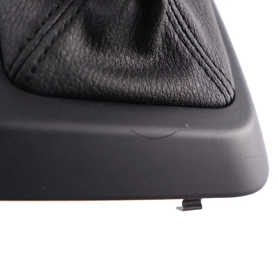 Lever Selector Cover Trim Panel Leather Black Automatic to BMW X1 E84 Gear with Part number 7595561 BMW X1 E84 Gear Lever Selector Cover Trim Panel Leather Black Automatic - SKU rhd-7595561 - Part number 7595561