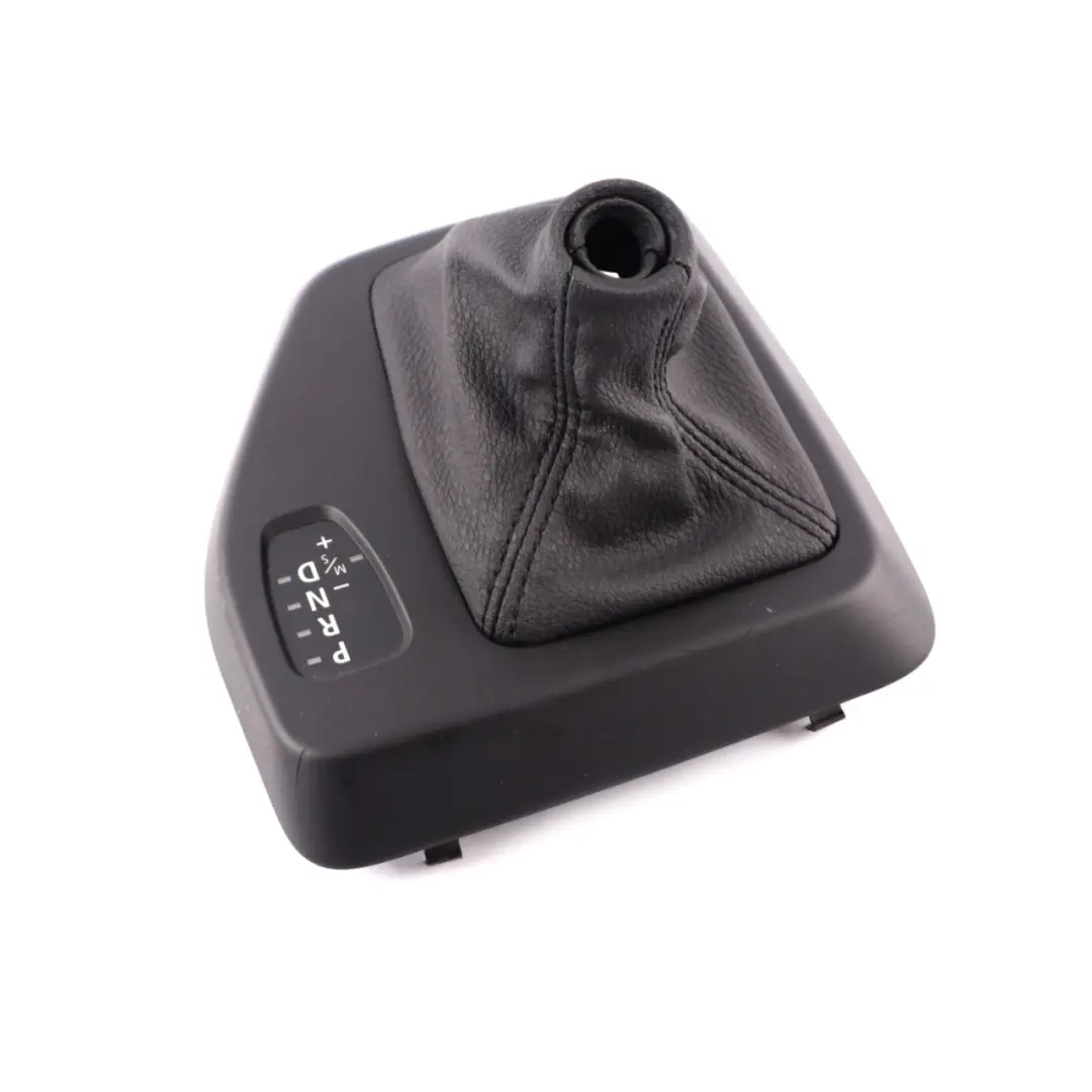 Lever Selector Cover Trim Panel Leather Black Automatic to BMW X1 E84 Gear with Part number 7595561 BMW X1 E84 Gear Lever Selector Cover Trim Panel Leather Black Automatic - SKU rhd-7595561 - Part number 7595561