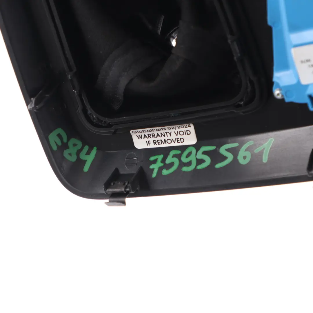 BMW X1 E84 Gear Lever Selector Cover Trim Panel Leather Black Automatic - SKU rhd-7595561 - Part number 7595561