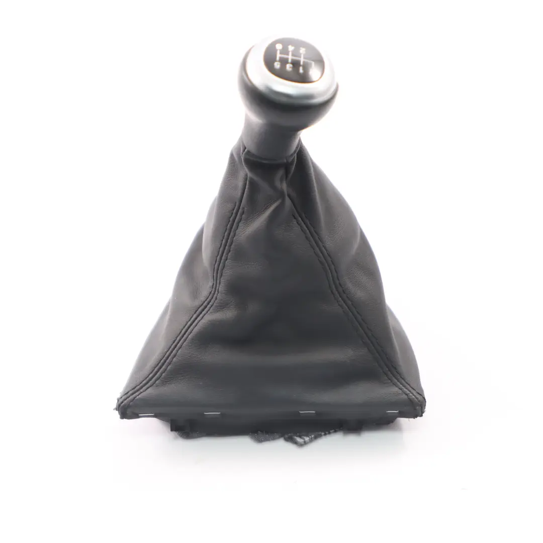 Gear Shift Knob BMW F30 F31 F32 F36 Lever Cover Black Leather 6-speed - SKU rhd-7596087 - Part number 7596087
