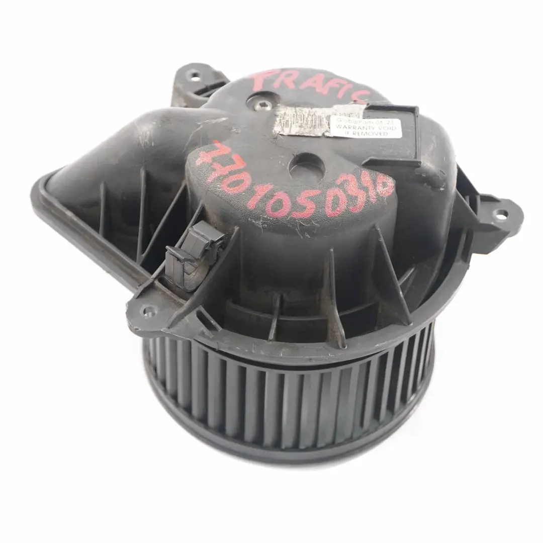 Heater Blower Motor Fan Cooling Actuator Unit to Renault Trafic with Part number 7701050310 Renault Trafic Heater Blower Motor Fan Cooling Actuator Unit - SKU rhd-7701050310 - Part number 7701050310