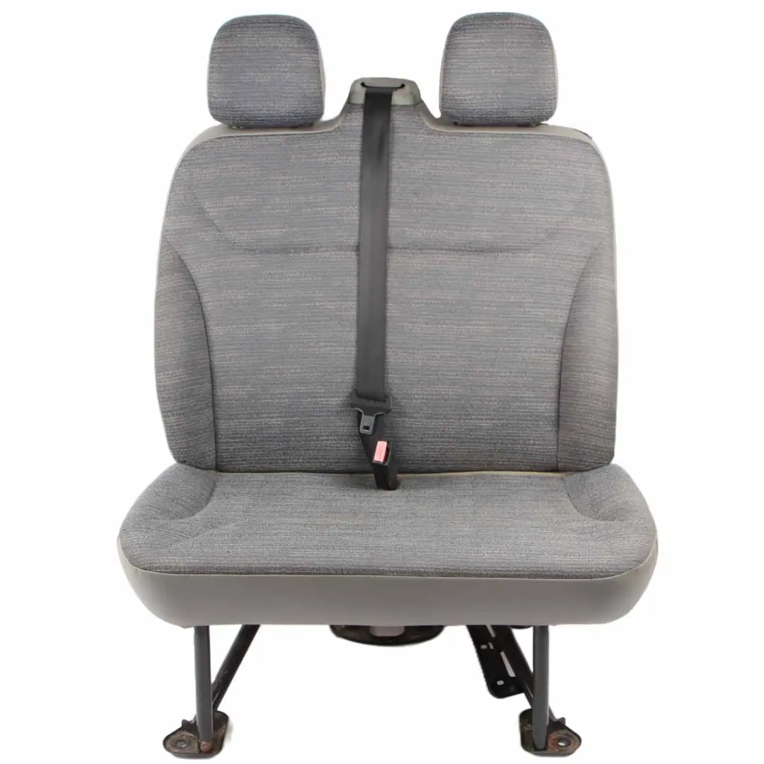 Front Seat Renault Trafic II Passenger Double Seat Left N/S Velvet Cloth Grey to with Part number 7701064120 Front Seat Renault Trafic II Passenger Double Seat Left N/S Velvet Cloth Grey - SKU rhd-7701064120 - Part number 7701064120
