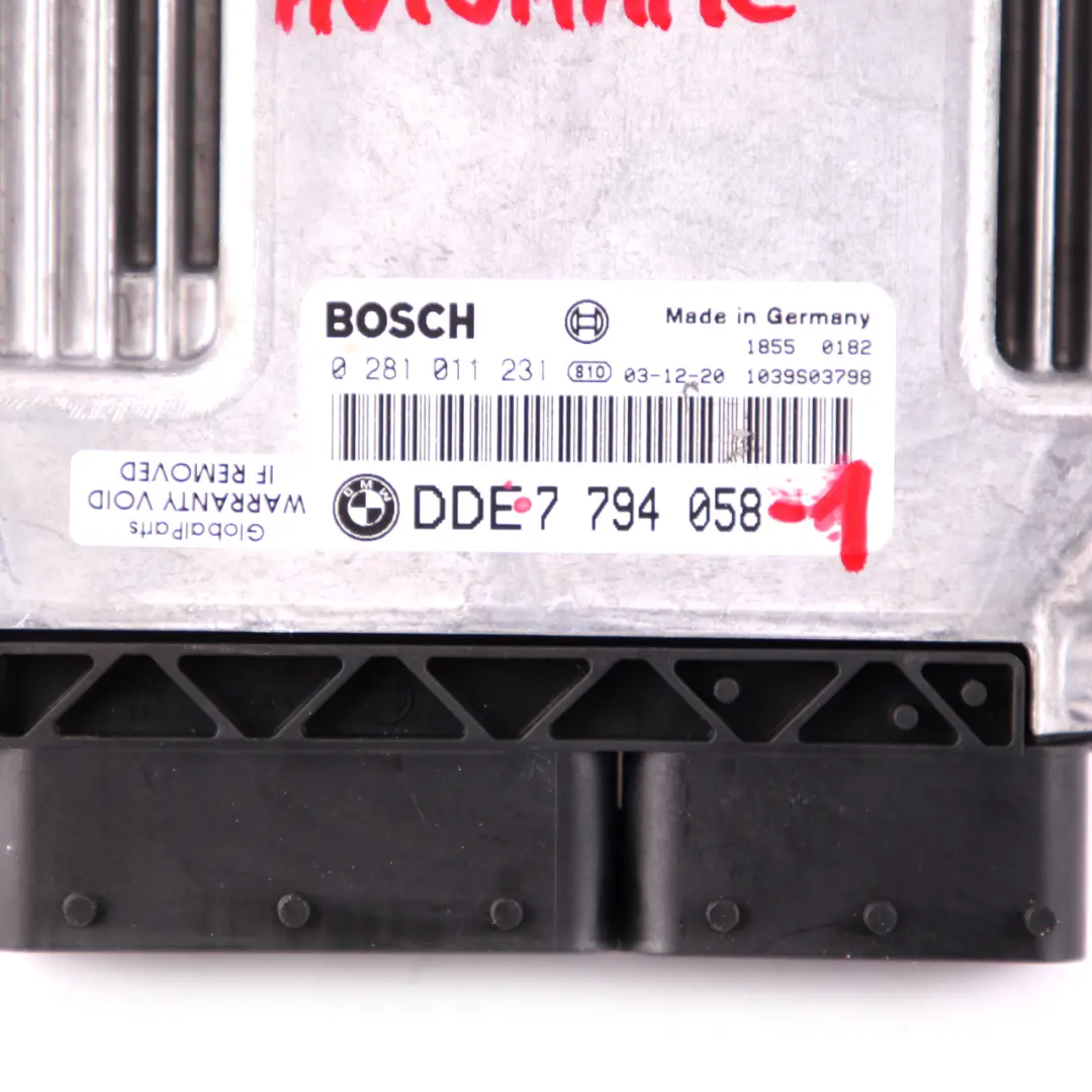 M57N 204HP ECU Kit DDE CAS / ZAS Key Automatic to BMW 7 Series E65 730d with Part number 7794058 BMW 7 Series E65 730d M57N 204HP ECU Kit DDE CAS / ZAS Key Automatic - SKU rhd-7794058-1 - Part number 7794058