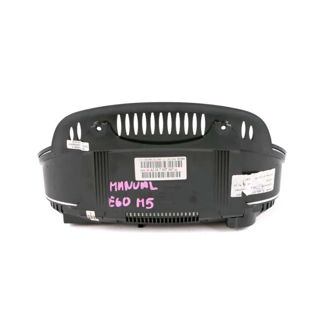 Speedo Clocks BMW E60 E61 LCI M5 E63 M6 Instruments MPH Manual Gearbox 7837867 to with Part number 7837494 Speedo Clocks BMW E60 E61 LCI M5 E63 M6 Instruments MPH Manual Gearbox 7837867 - SKU rhd-7837867 - Part number 7837494