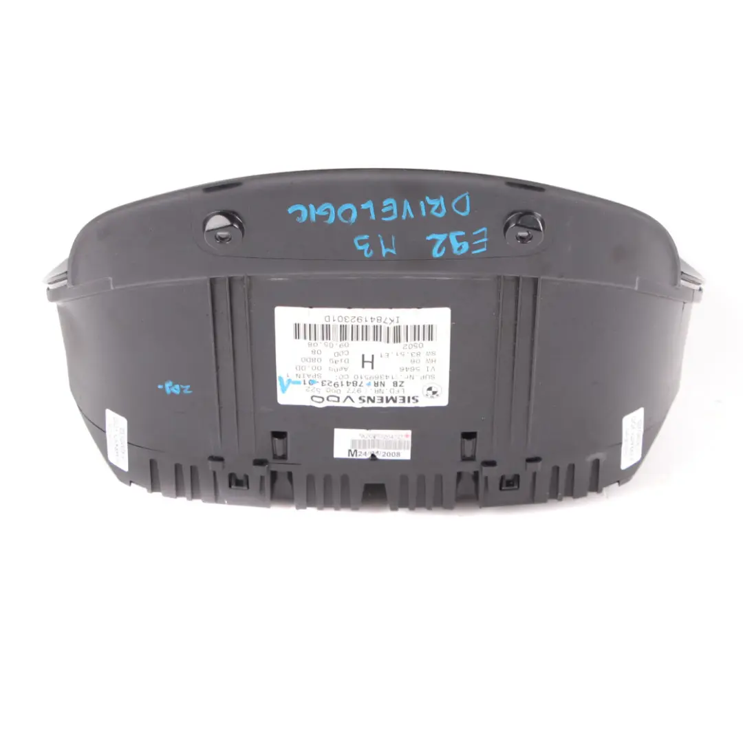  Instrument Cluster BMW E90 E92 E93 M3 Speedo Clocks Drivelogic 7841923 - SKU rhd-7841923-1 - Part number 7844315