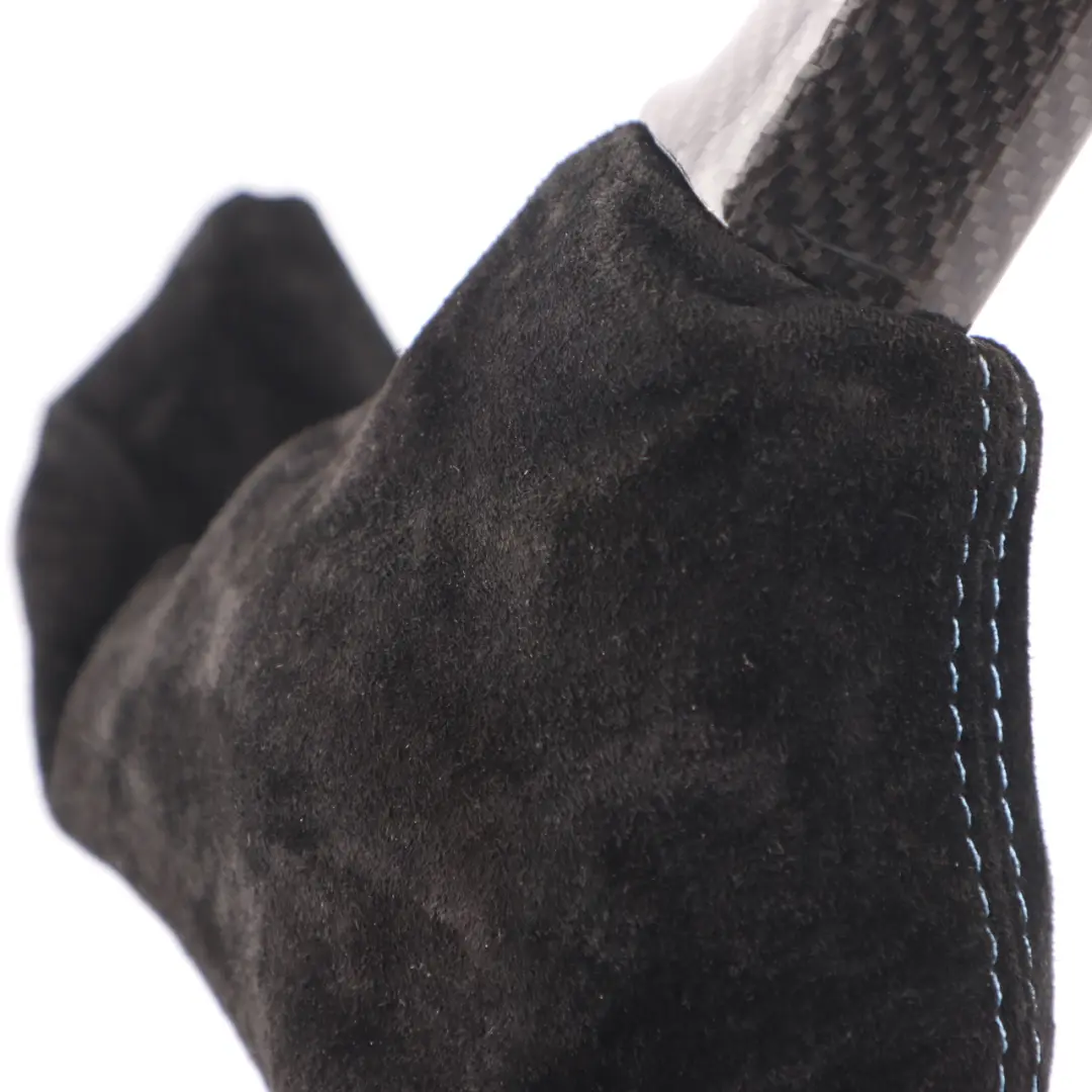 Handbrake Lever Carbon Fibra Look Cover Black Alcantara to BMW F20 F21 F22 with Part number 7846804 BMW F20 F21 F22 Handbrake Lever Carbon Fibra Look Cover Black Alcantara - SKU rhd-7846804-2 - Part number 7846804