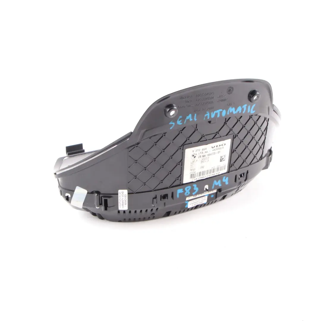 Instrument Cluster BMW F80 M3 F82 F83 M4 Petrol Speedo Clocks Automatic to with Part number 7854723 Instrument Cluster BMW F80 M3 F82 F83 M4 Petrol Speedo Clocks Automatic - SKU rhd-7854723 - Part number 7854723