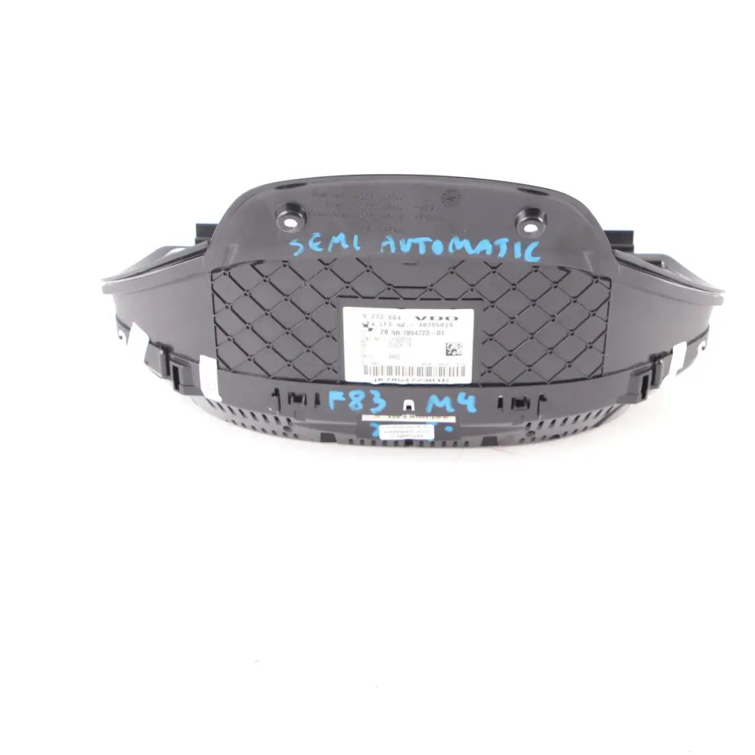 Instrument Cluster BMW F80 M3 F82 F83 M4 Petrol Speedo Clocks Automatic to with Part number 7854723 Instrument Cluster BMW F80 M3 F82 F83 M4 Petrol Speedo Clocks Automatic - SKU rhd-7854723 - Part number 7854723
