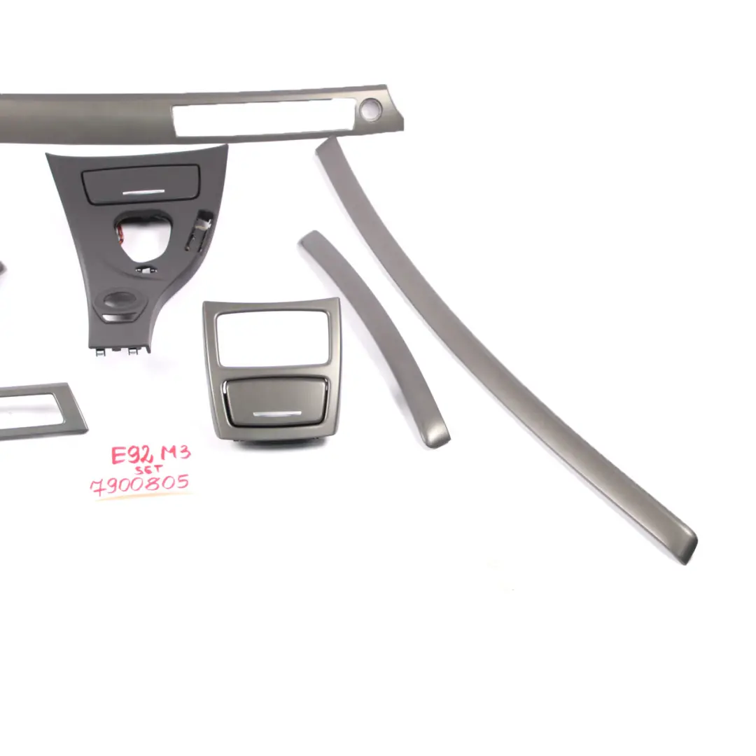 Interior Trim Set Cover Dashboard Ashtray Titan Shadow to BMW 3 Series E92 M3 with Part number 7900805 BMW 3 Series E92 M3 Interior Trim Set Cover Dashboard Ashtray Titan Shadow - SKU rhd-7900805 - Part number 7900805