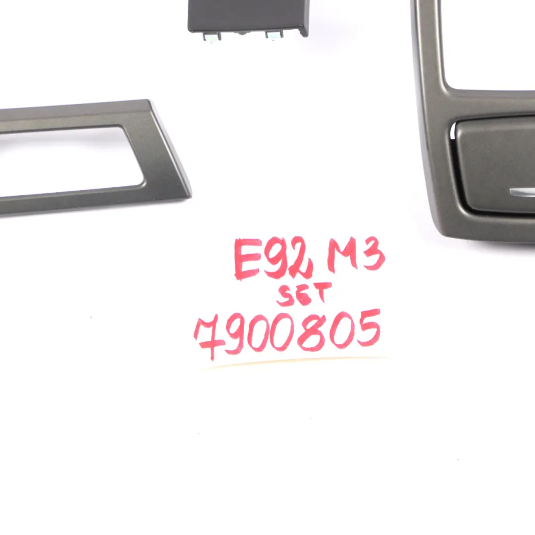 Interior Trim Set Cover Dashboard Ashtray Titan Shadow to BMW 3 Series E92 M3 with Part number 7900805 BMW 3 Series E92 M3 Interior Trim Set Cover Dashboard Ashtray Titan Shadow - SKU rhd-7900805 - Part number 7900805