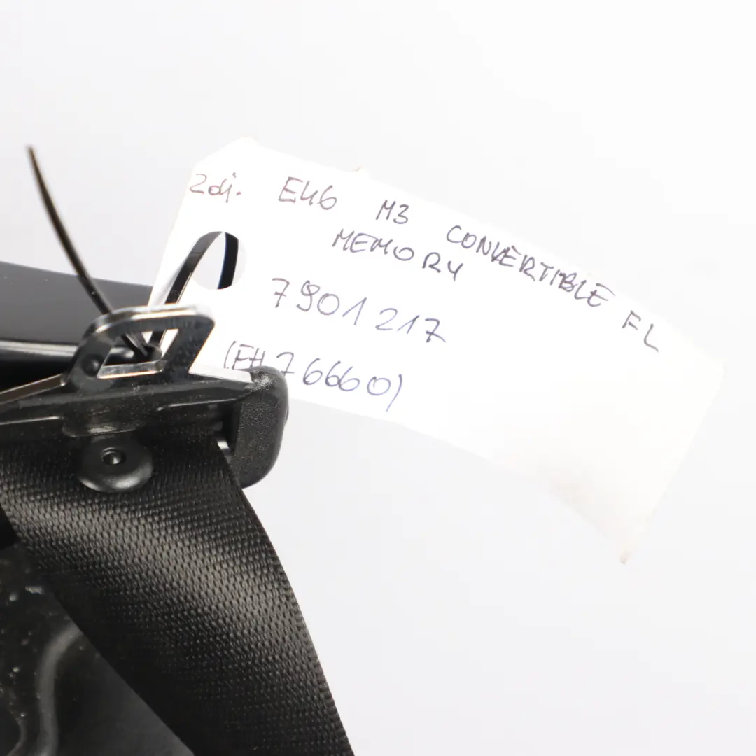 Leather Black Front Left N/S Seat Memory to BMW E46 M3 Convertible M Sport Black with Part number 7901217 BMW E46 M3 Convertible M Sport Black Leather Black Front Left N/S Seat Memory - SKU rhd-7901217 - Part number 7901217