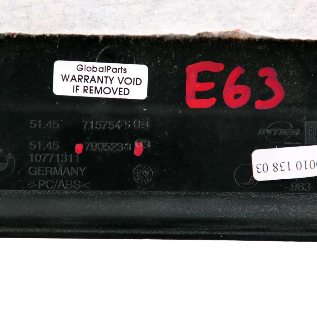 Panel Trim Door Entrance Left N/S Black to BMW 6 Series E63 E64 with Part number 7905233 BMW 6 Series E63 E64 Panel Trim Door Entrance Left N/S Black - SKU rhd-7905233 - Part number 7905233