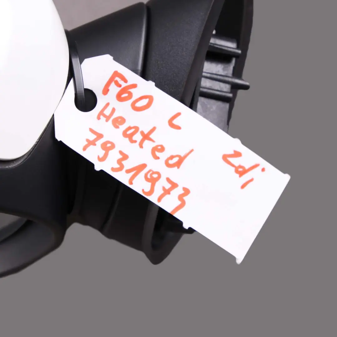 Wing Mirror Mini Countyman F60 JCW B48E Heated Left Door N/S White to with Part number 7931973 Wing Mirror Mini Countyman F60 JCW B48E Heated Left Door N/S White - SKU rhd-7931973-WHI - Part number 7931973