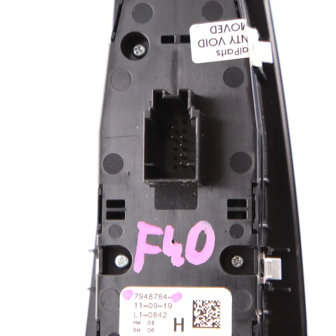 Lifter Switch BMW F40 G20 Window Control Unit Driver's Side Trim Panel to with Part number 7948784 Lifter Switch BMW F40 G20 Window Control Unit Driver's Side Trim Panel - SKU rhd-7948784 - Part number 7948784