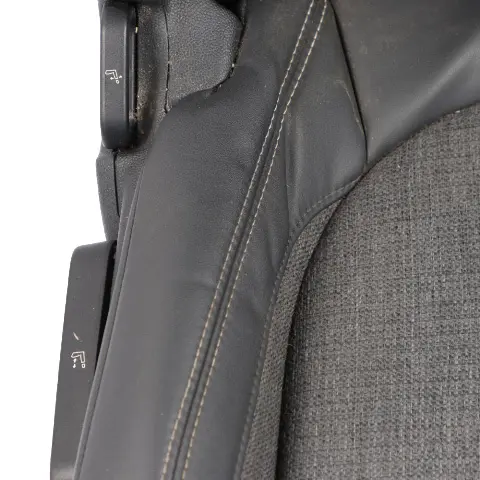  Front Seat Mini Cooper One F56 Sport Cloth Leather Right O/S Pearl Black Carbon - SKU rhd-7955982-1 - Part number 7955982