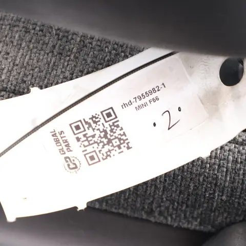  Front Seat Mini Cooper One F56 Sport Cloth Leather Right O/S Pearl Black Carbon - SKU rhd-7955982-1 - Part number 7955982