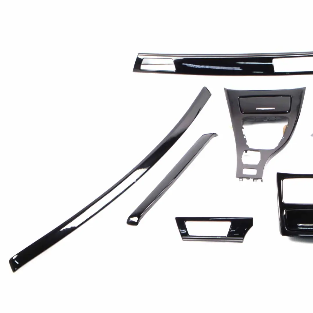 BMW 3 Series E92 Interior Trim Set Cover Dashboard Pianoblack Black - SKU rhd-7963939 - Part number 7963939
